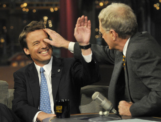 John Edwards, David Letterman